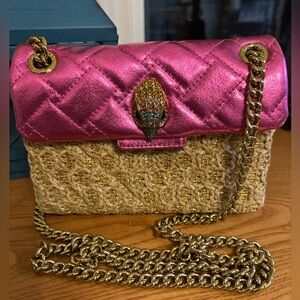 KURT GEIGER LONDON
Kensington Mini Raffia Handbag in EUC